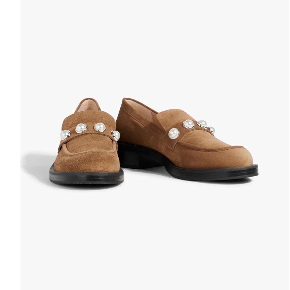 Stuart Weitzman Soho Pearl or Perla style loafers.